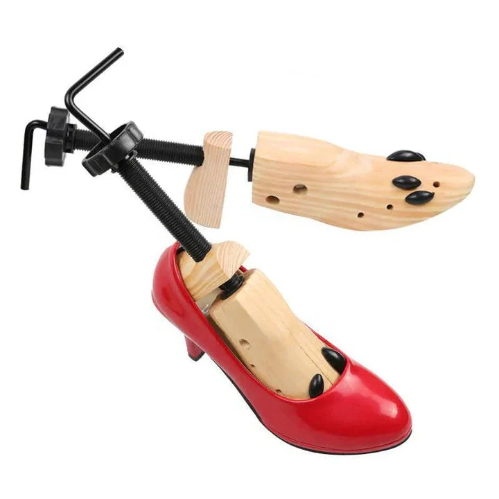 Wood Shoe Trees with Adjustable Fit for Shoe Shape Support - Image 3