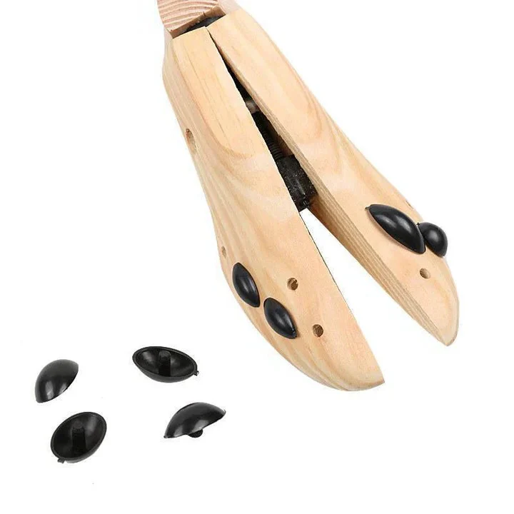 Wood Shoe Trees with Adjustable Fit for Shoe Shape Support - Image 5