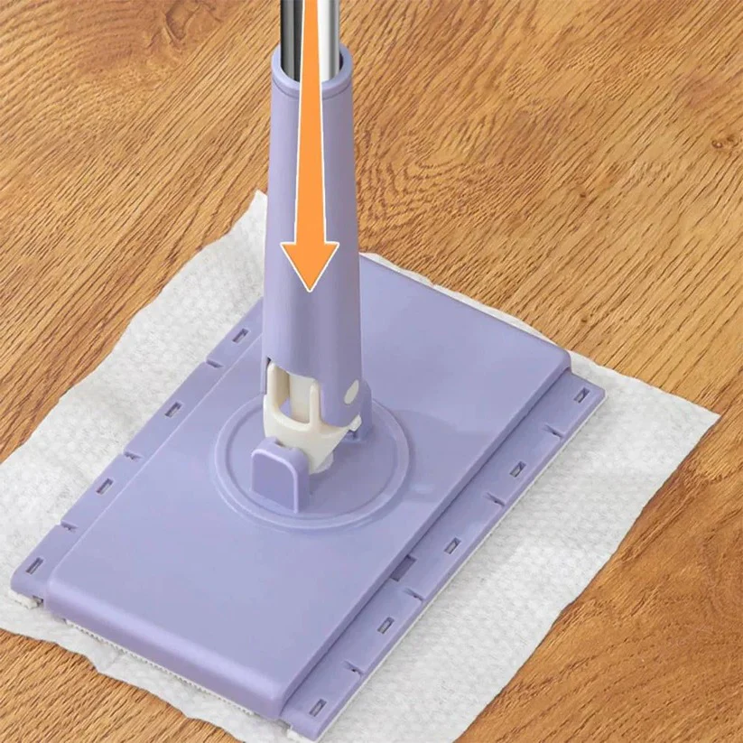 Spin Head Flat Floor Mop with 360 Degree Swivel Cleaning Base - Image 3