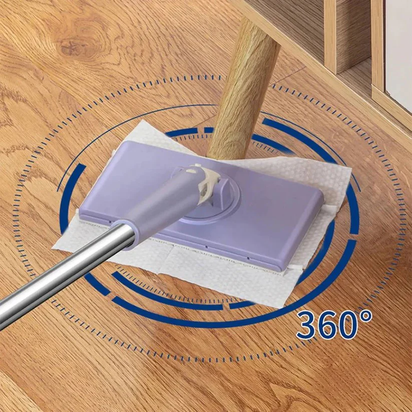 Spin Head Flat Floor Mop with 360 Degree Swivel Cleaning Base - Image 5