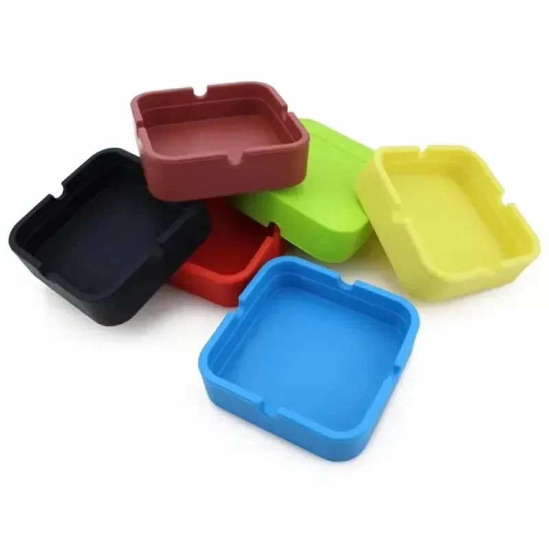 Square Silicone Ashtray with Portable Case - Image 12