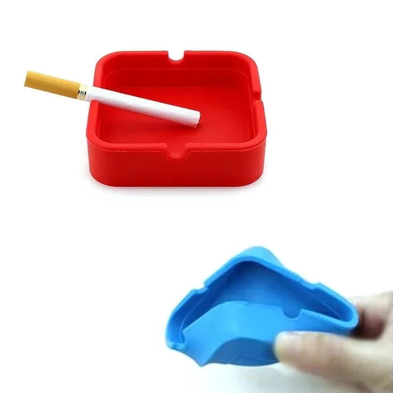 Square Silicone Ashtray with Portable Case - Image 13