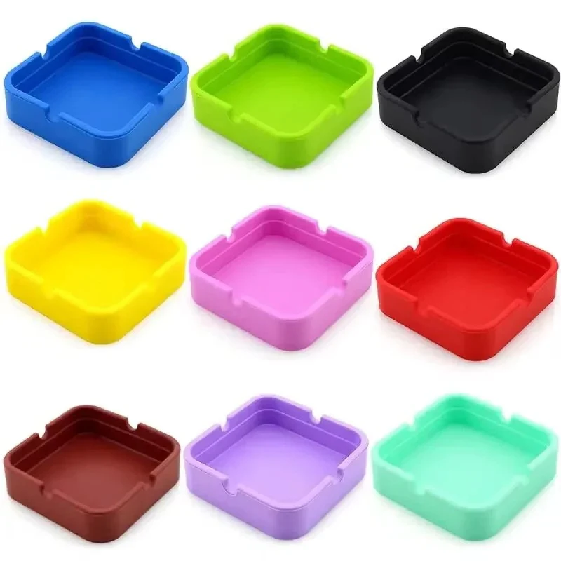Square Silicone Ashtray with Portable Case - Image 14