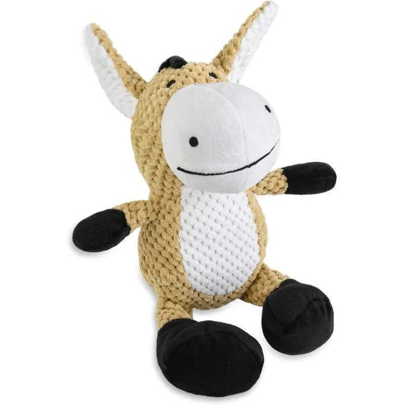 Squeaky Plush Dog Toy with Crinkle and Chew Features - Image 7