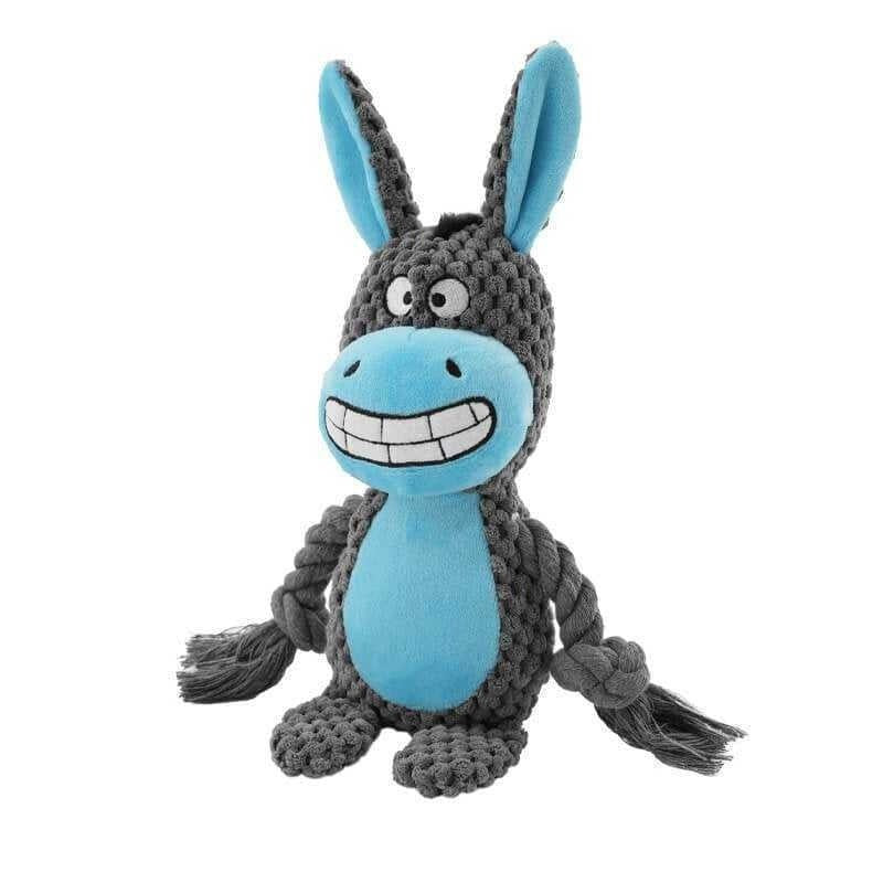 Squeaky Plush Dog Toy with Crinkle and Chew Features - Image 8
