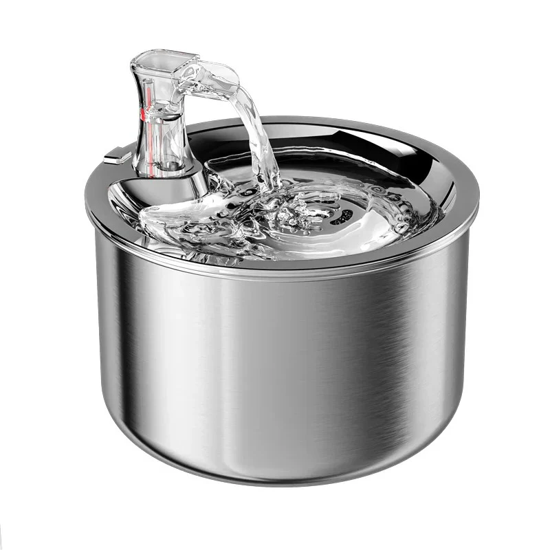 Stainless Steel Cat Water Fountain with Filter and Sensor - Image 4