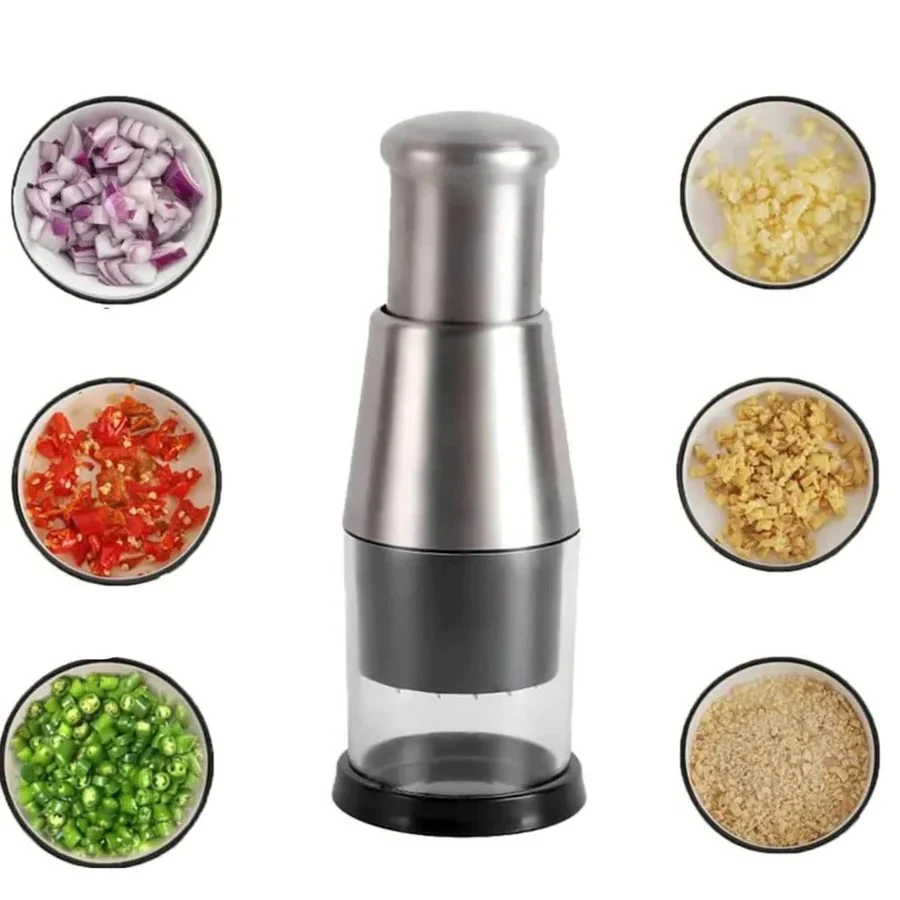Manual Stainless Steel Food Chopper for Easy Meal Prep - Image 5