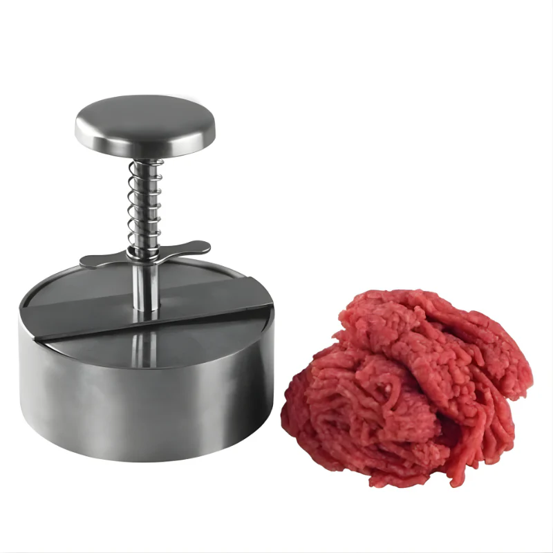 Stainless Steel Burger Press Mold for 5-Inch Patties - Image 2