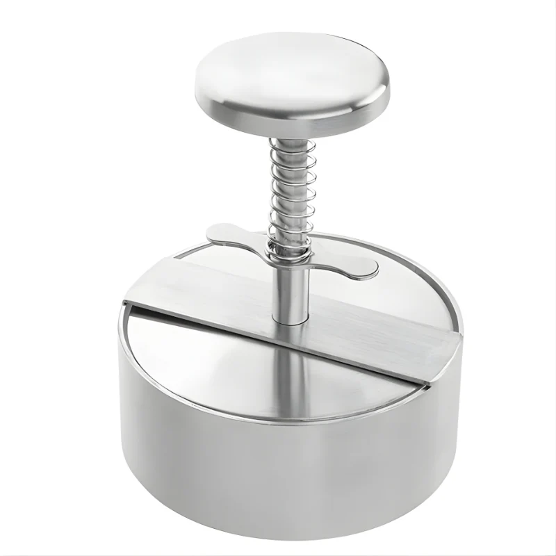 Stainless Steel Burger Press Mold for 5-Inch Patties - Image 4