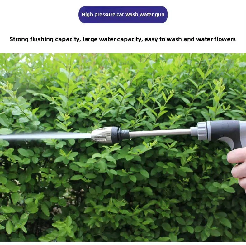 Stainless Steel Garden Hose Nozzle with Long Handle and Spray Modes - Image 4