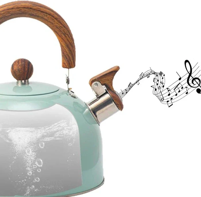 Stainless Steel Whistling Stovetop Kettle with Insulated Handle - Image 8