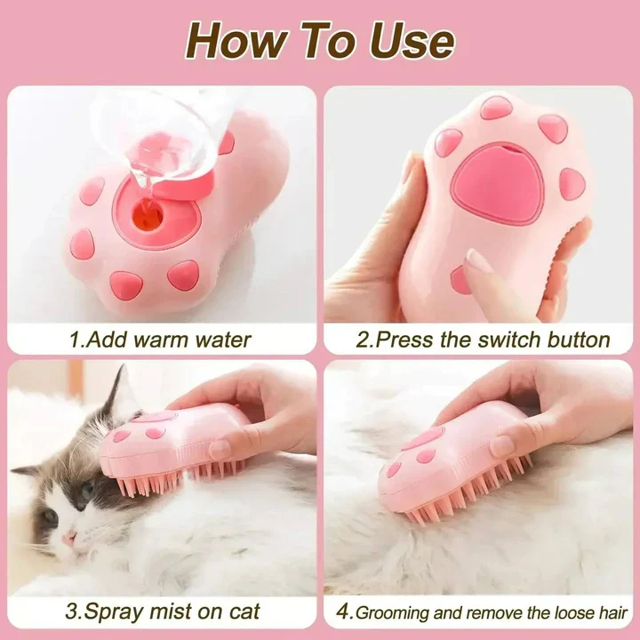 Steam Pet Grooming Brush for Dogs - Image 8