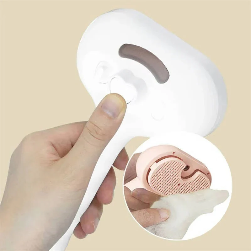 Steam Pet Grooming Brush with Self Cleaning Function for Dogs and Cats - Image 6