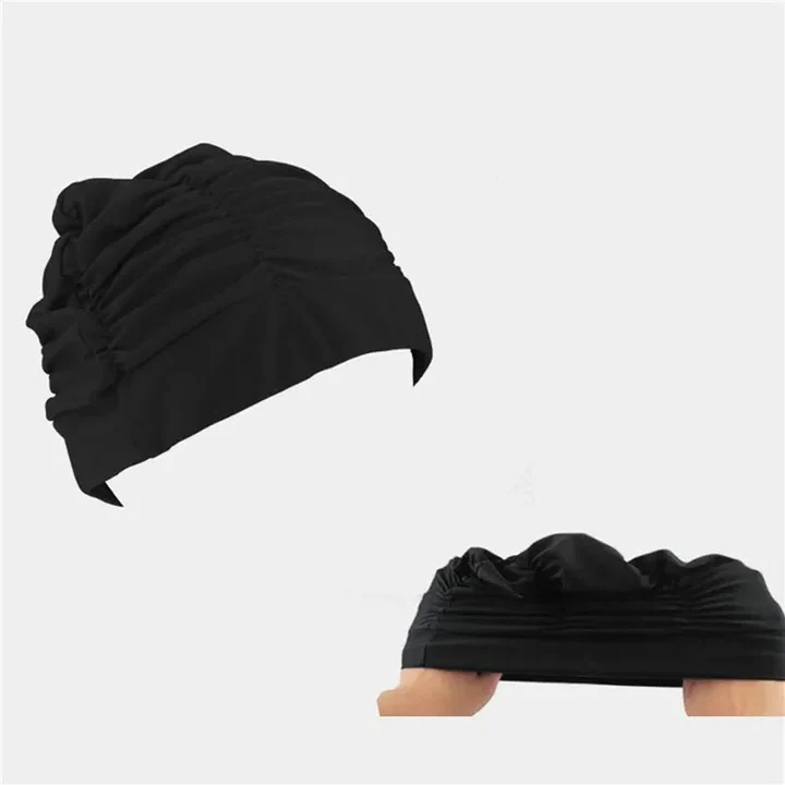 Stretch Swim Cap with Twist Front Turban Design for Swimmers - Image 8