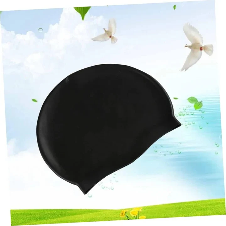 Stretch Swim Cap with Twist Front Turban Design for Swimmers - Image 9
