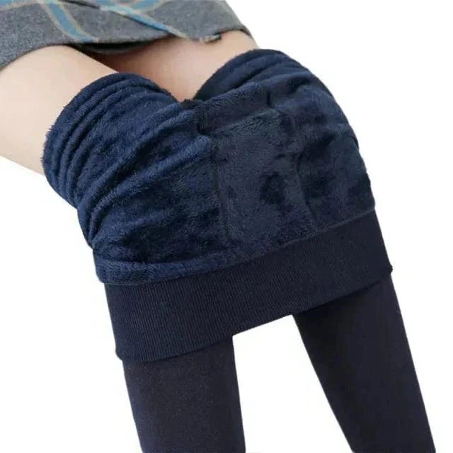 Stretchy Fleece Lined Leggings for Cold Weather - Image 3