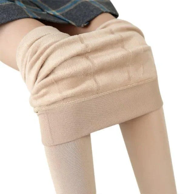Stretchy Fleece Lined Leggings for Cold Weather - Image 6