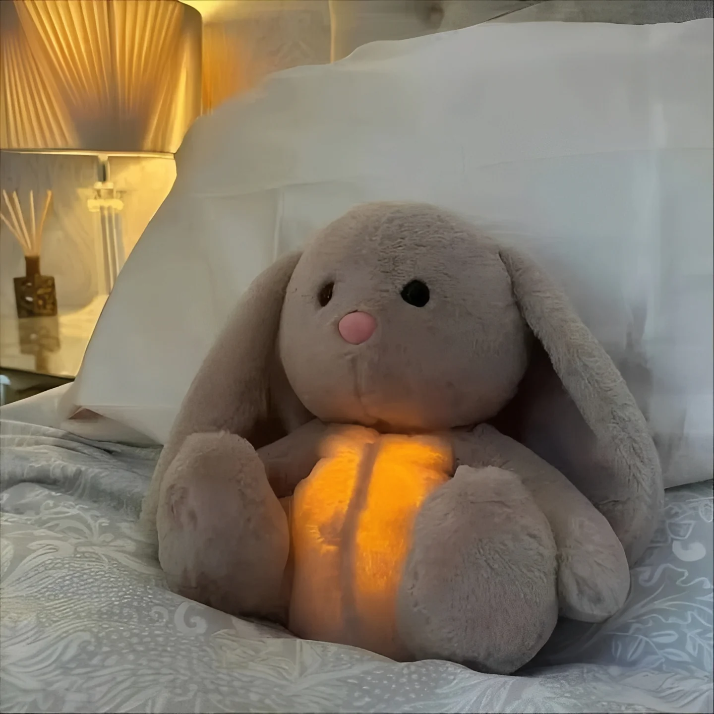 Stuffed Animal Bunny with Breathing Motion Feature - Image 3