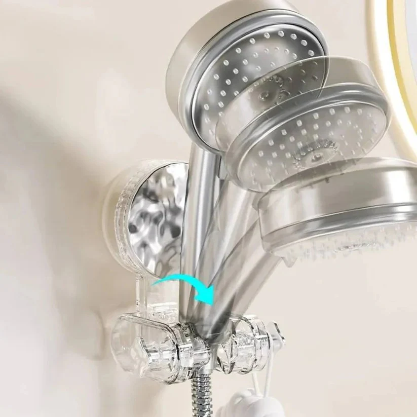 Suction Cup Shower Head Bracket with Adjustable Angle Mount - Image 5