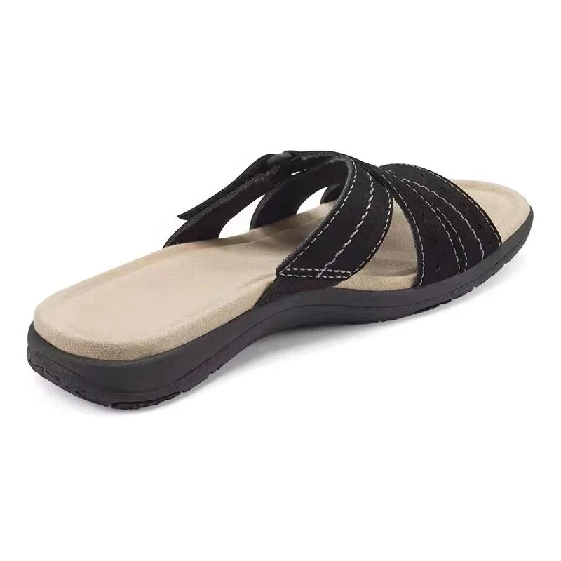 Women’s Summer Walking Sandals with Adjustable Hook and Loop Strap - Image 2