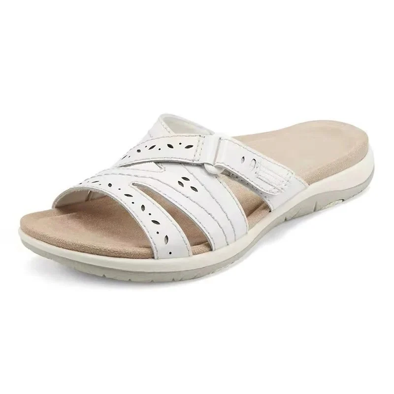 Women’s Summer Walking Sandals with Adjustable Hook and Loop Strap - Image 4