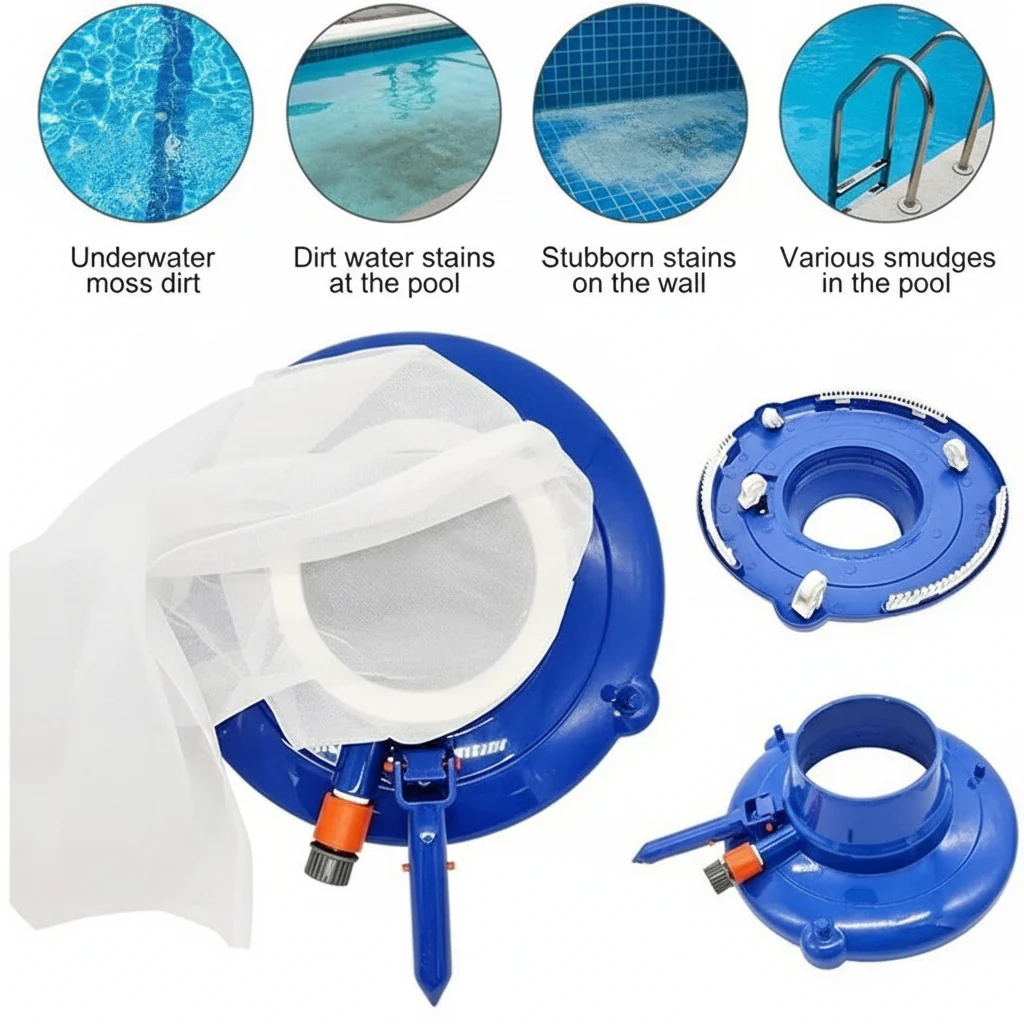 Swimming Pool Leaf Vacuum Cleaner Garden Hose Compatible - Image 5