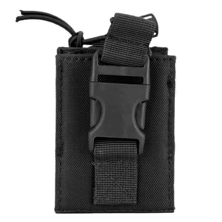 Durable 600D MOLLE Radio Holder Tactical Waist Carry Walkie Talkie Pouch - Image 2