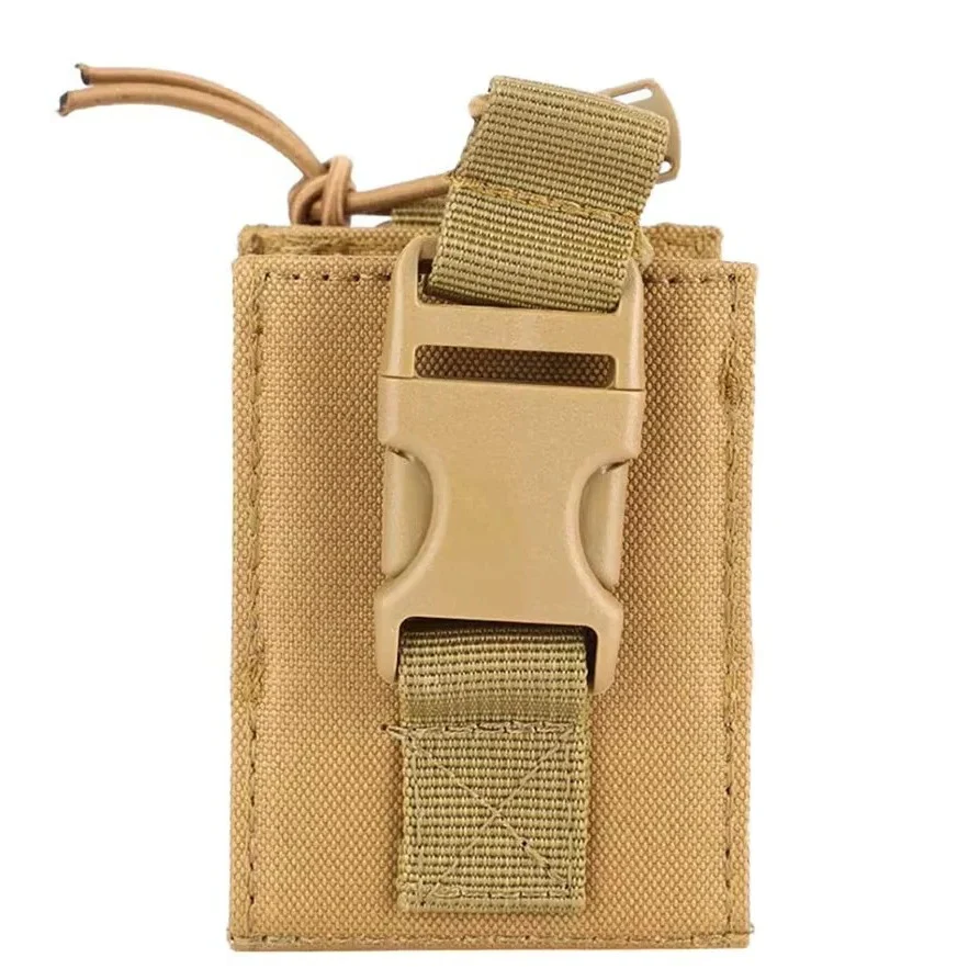 Durable 600D MOLLE Radio Holder Tactical Waist Carry Walkie Talkie Pouch - Image 3