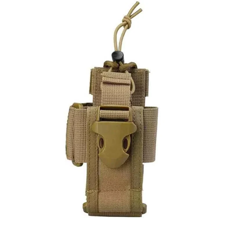 Durable 600D MOLLE Radio Holder Tactical Waist Carry Walkie Talkie Pouch - Image 8