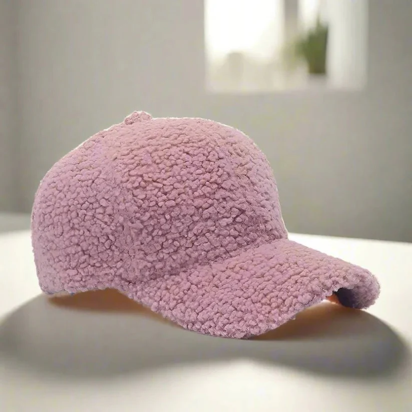 Teddy Fabric Adjustable Hat for Fall and Winter Casual Wear - Image 10