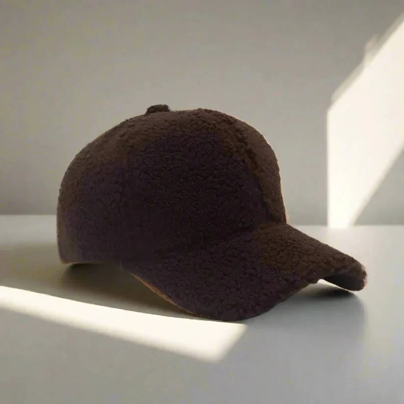 Teddy Fabric Adjustable Hat for Fall and Winter Casual Wear - Image 11