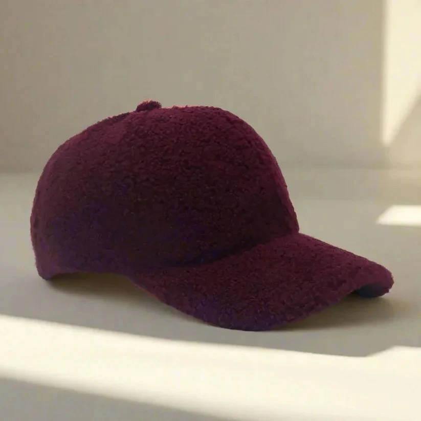 Teddy Fabric Adjustable Hat for Fall and Winter Casual Wear - Image 13