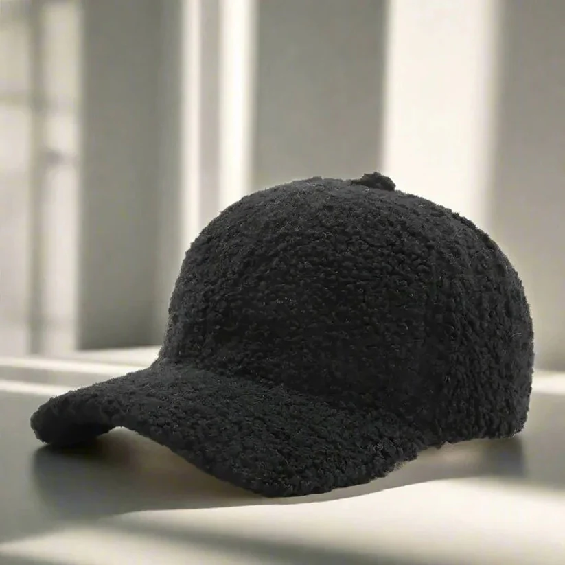 Teddy Fabric Adjustable Hat for Fall and Winter Casual Wear - Image 2