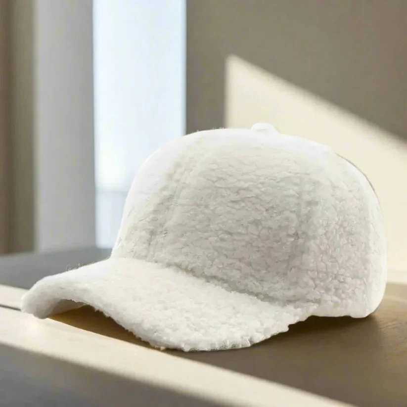 Teddy Fabric Adjustable Hat for Fall and Winter Casual Wear - Image 4