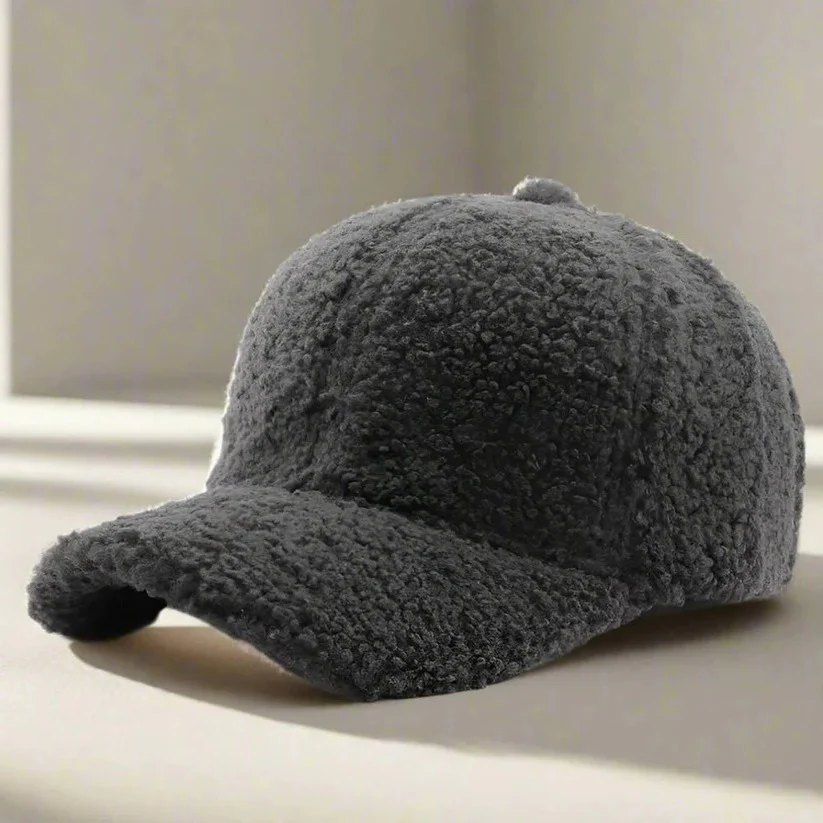 Teddy Fabric Adjustable Hat for Fall and Winter Casual Wear - Image 6