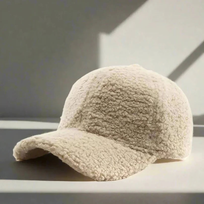 Teddy Fabric Adjustable Hat for Fall and Winter Casual Wear - Image 8