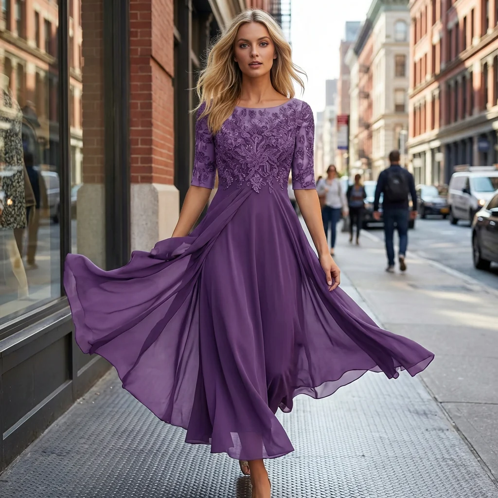 Women’s Elegant Dress, Comfortable, Versatile Style for Special Occasions - Image 2