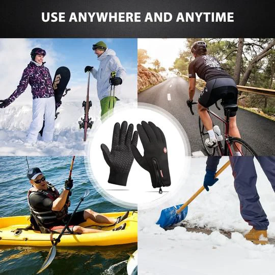 Thermal Gloves, Unisex Touch Screen Winter Gloves - Image 3