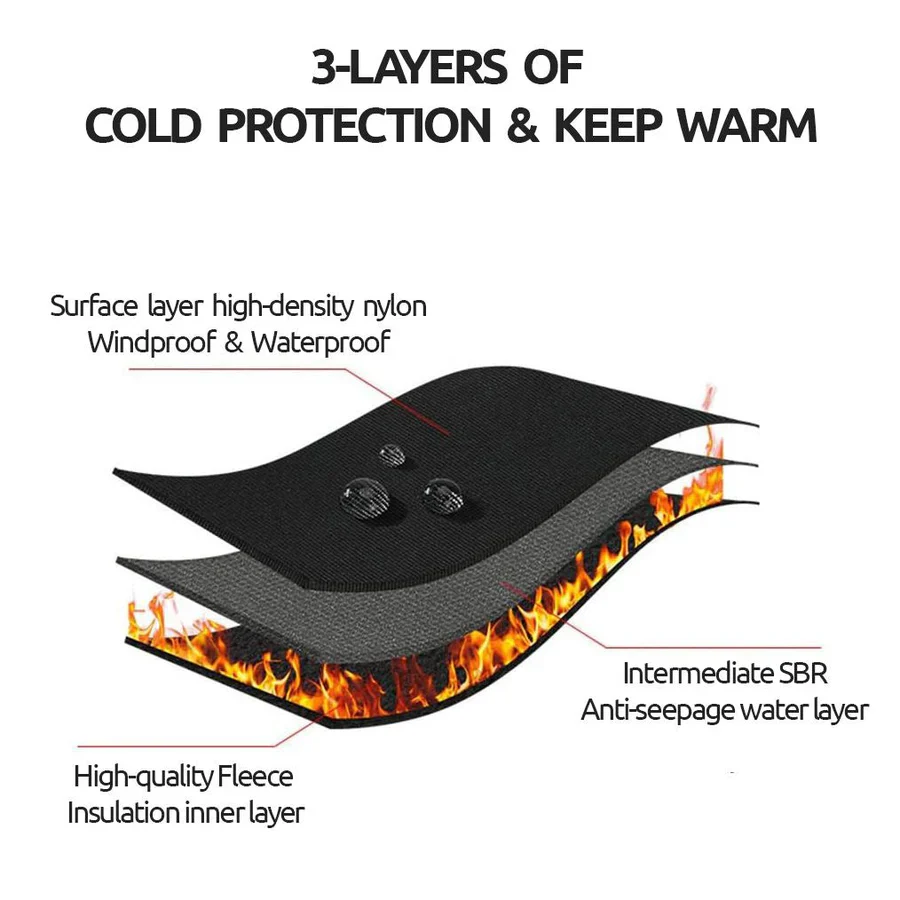 Thermal Gloves, Unisex Touch Screen Winter Gloves - Image 7
