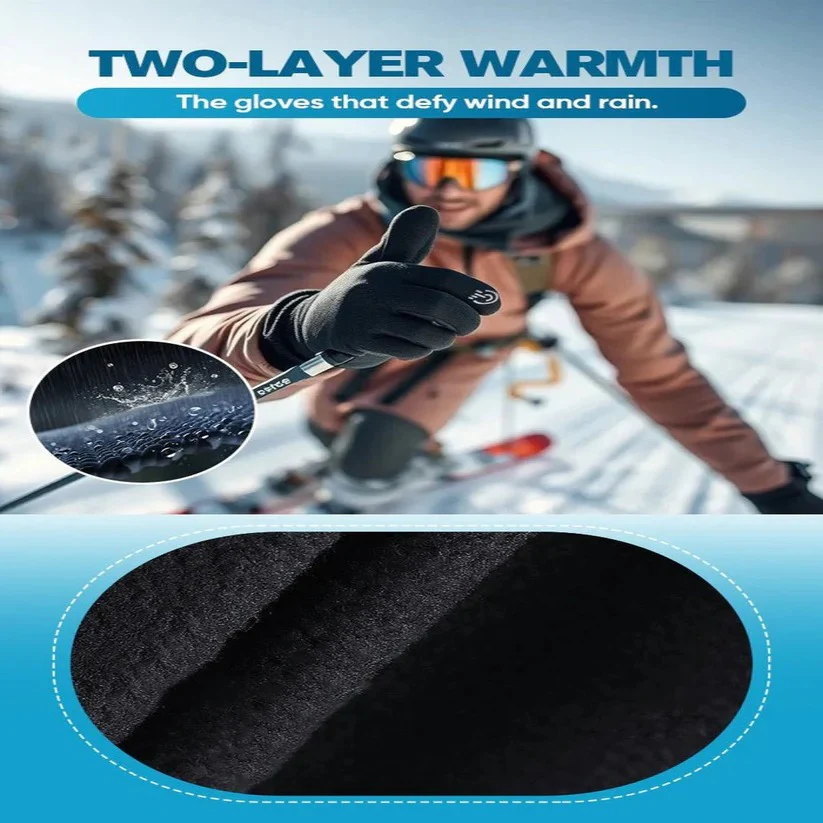 Thermal Insulated Cycling Gloves for Cold Weather - Image 3