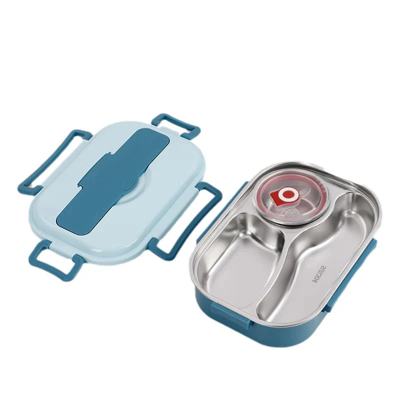 Thermal Lunch Box with 4 Compartments, Stainless Steel - Image 4