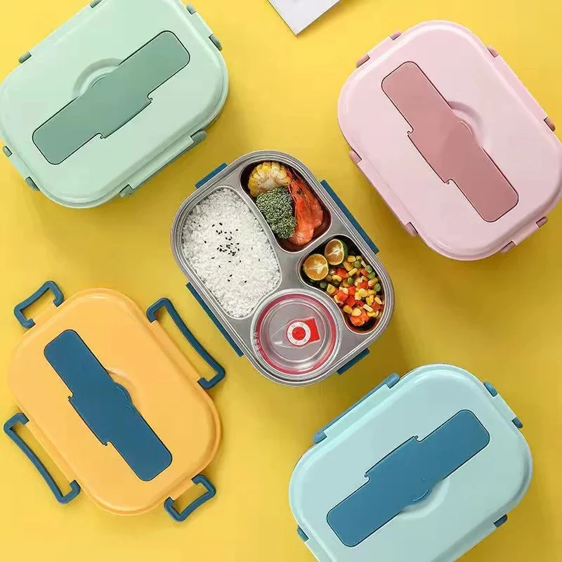 Thermal Lunch Box with 4 Compartments, Stainless Steel - Image 7