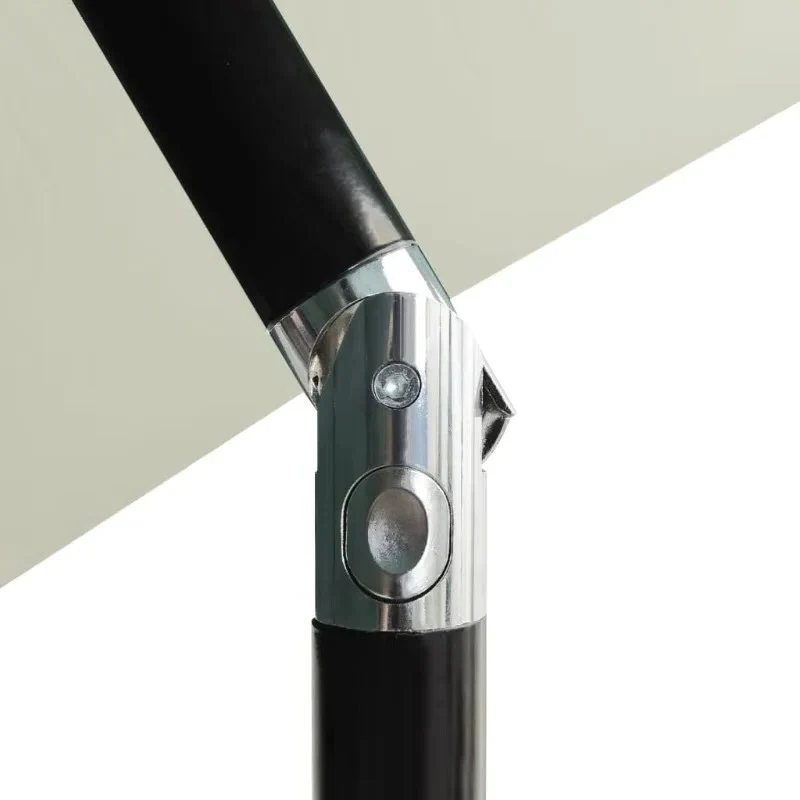 Three Tier Patio Umbrella with Crank Tilt and Aluminum Pole - Image 4
