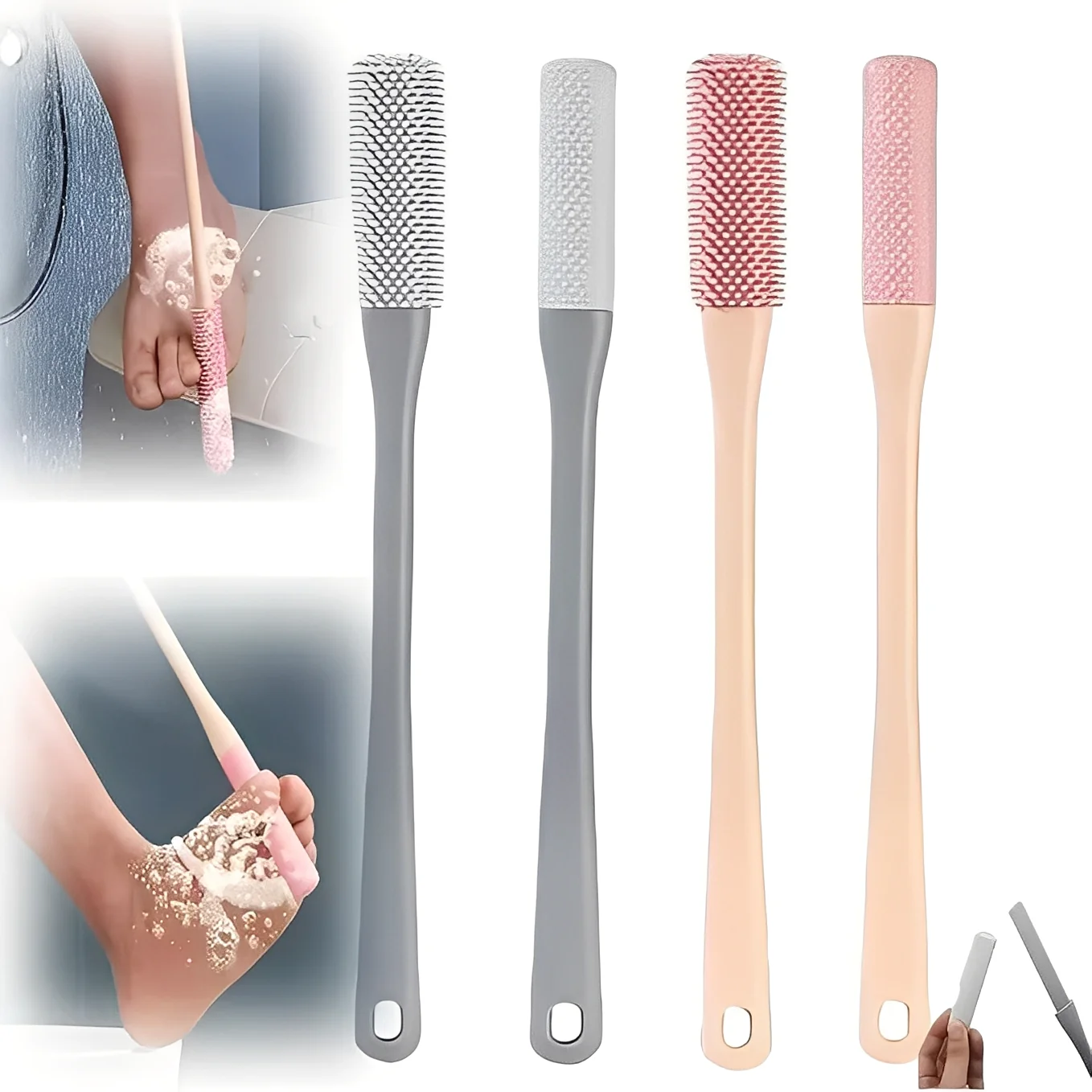 Toe Gap Cleaning Brush with Handle, 2 Piece Set - Image 3