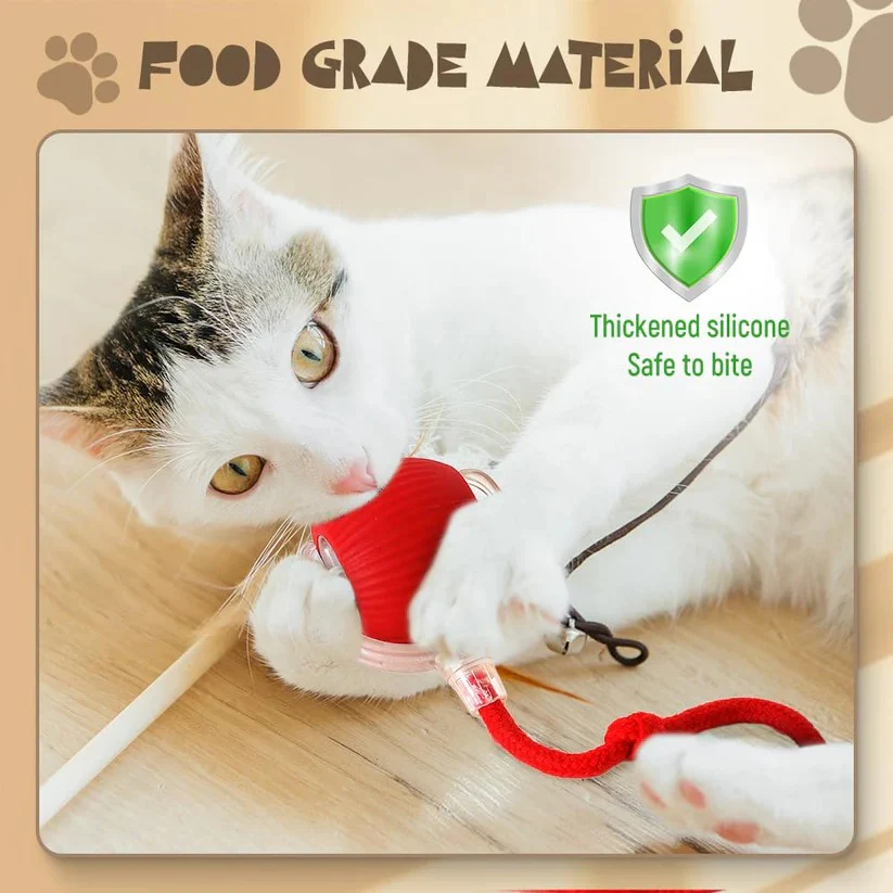 Touch Activated Rolling Pet Toy Ball with Random Motion for Cats Dogs - Image 4