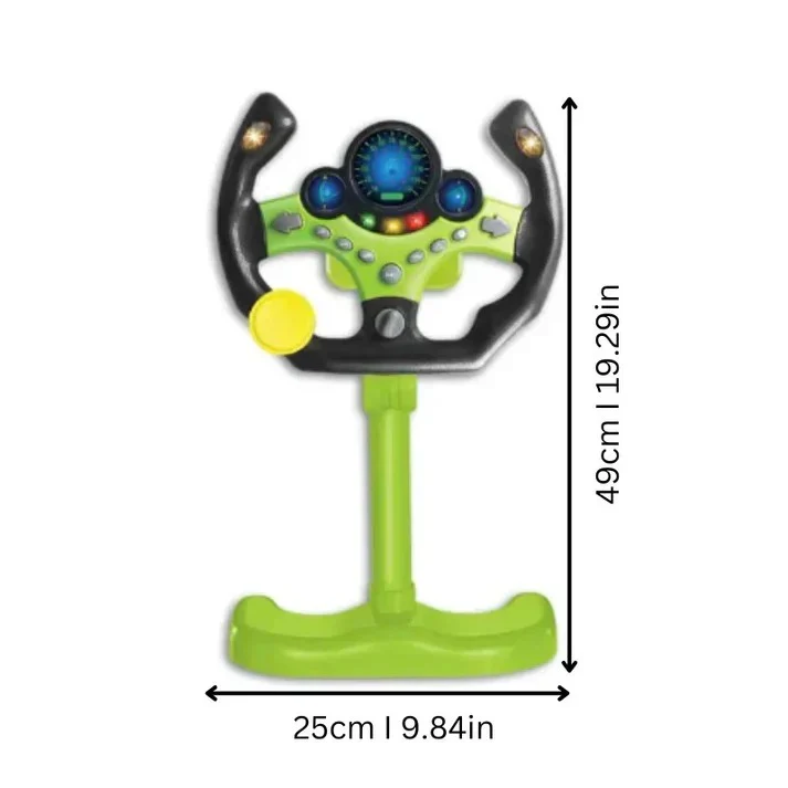 Interactive Toy Steering Wheel with Lights and Sounds for Kids - Image 3