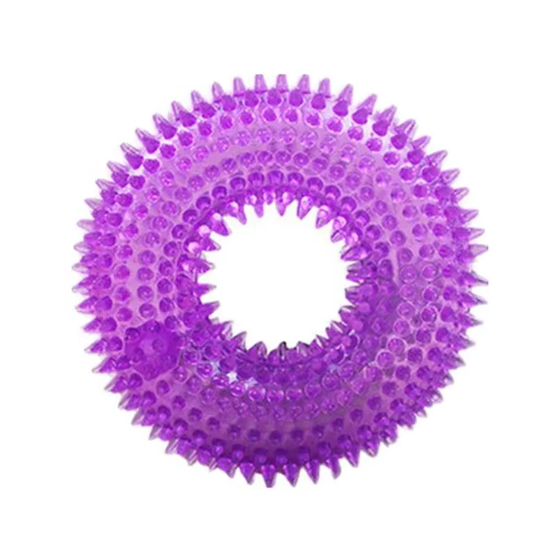 Rubber Dog Chew Ring Toy with Built In Squeaker - Image 4