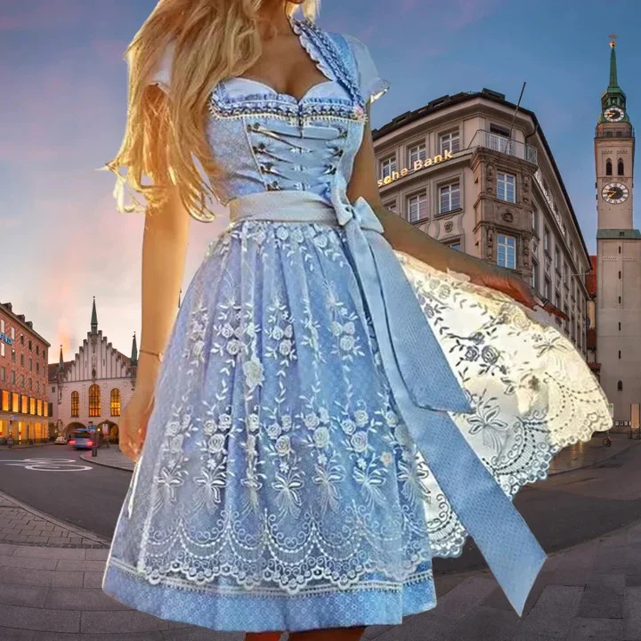 Traditional Bavarian Oktoberfest Dress for Women - Image 2
