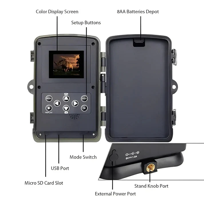 Trail Camera with PIR Motion Sensor and Infrared Night Capture - Image 4