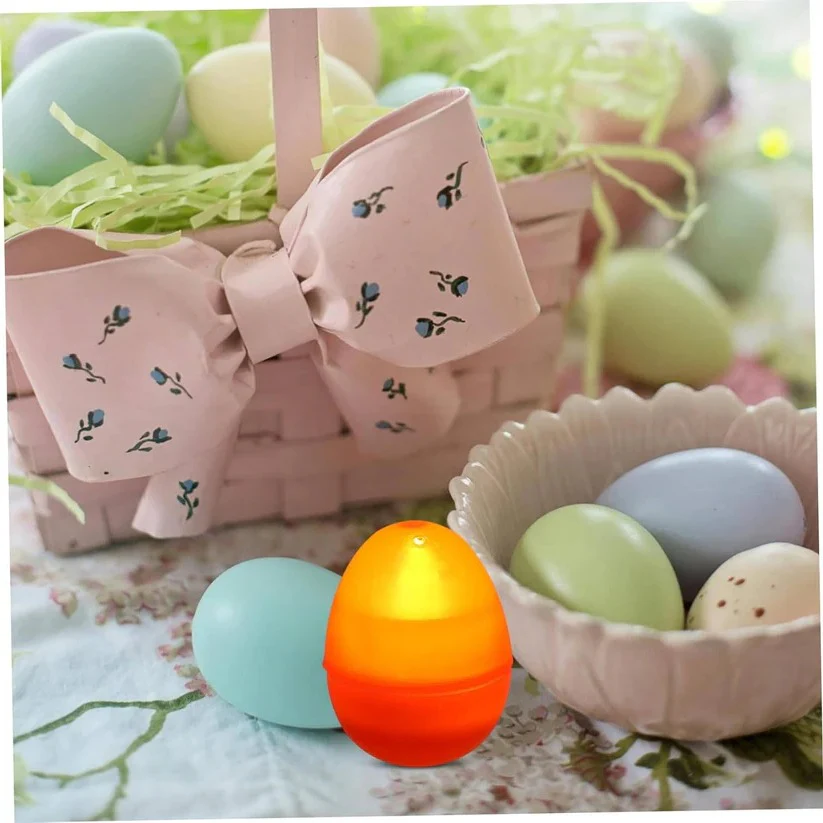 Fillable Glow Easter Eggs with Clear Shell for Hunts and Basket Decor - Image 5